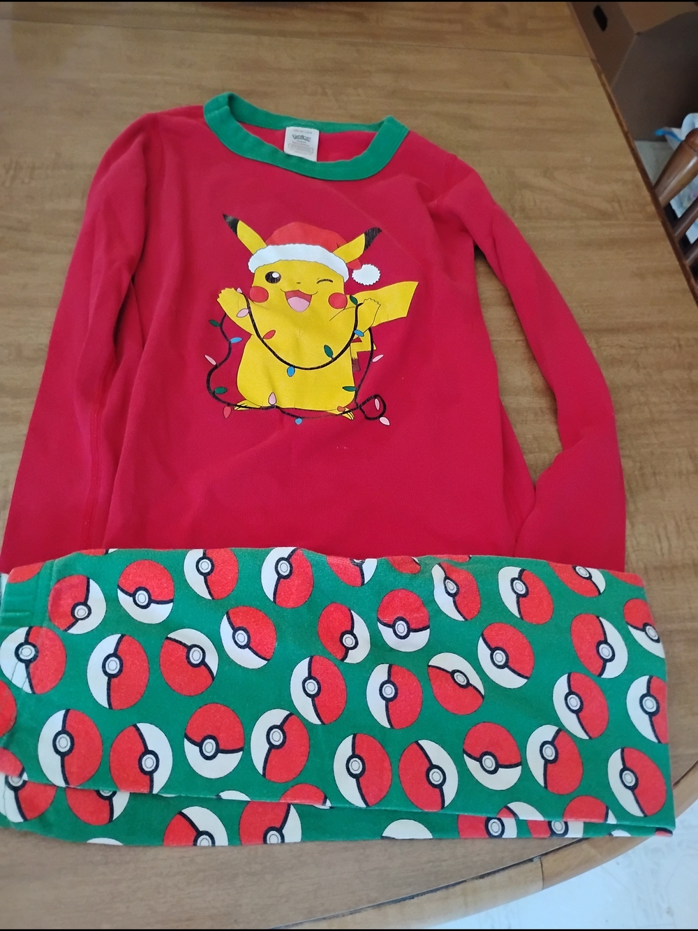 Hanna Andersson Pokemon Pikachu Holiday Pajama Set
